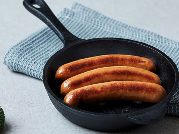 Pork sausage without soy