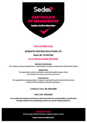 SEDEX Certificate Tipton 2026