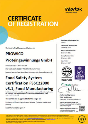 FSSC 22000 Prowico 202701