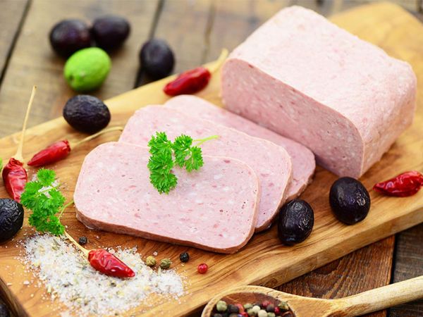 Canned pork meat