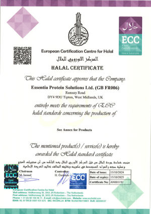 Halal Certificate 2024 2025 Tipton