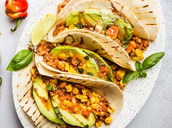 Tortilla with added collagen